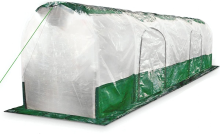 Bio Green SuperDome Folietunnel   Kasfolie   80x70x300 cm   Groen/Transparant
