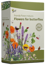 Buzzy seeds Buzzy Friendly Flowers Strooidoos   Vlinders Laag   25 m²