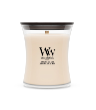 WoodWick geurkaars   Medium Hourglass   Vanilla & Sea Salt