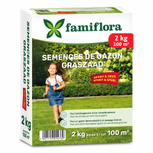 Famiflora graszaad 2kg tot 100m²   Speel & Sport   voor aanleg nieuw gazon