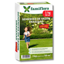 Famiflora graszaad 1kg tot 50m²   Speel & Sport   voor aanleg nieuw gazon   1kg tot 50m²