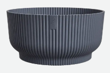 Elho Vibes Fold Bowl 25 cm   Antraciet   Lage Ronde Schaal voor Vetplanten & Cactussen