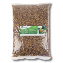 Famiflora gedroogde meelwormen 1 kg = ± 6L in zak   voor tuinvogels