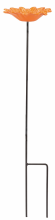 Bûten Gift Feeder Stake Gerbera Vogelvoederschaal   72 cm   Oranje/Geel   Metaal