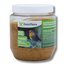 Famiflora pindakaas voor tuinvogels natuur   350 gr   Vogelpindakaas