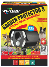 Weitech WK0057 Garden Protector Dierenverjager   200 m²   Ultrasoon   Batterijen