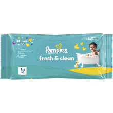 Pampers Fresh Clean babydoekjes   52 stuks