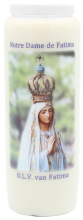 Bouckaert Kaarsen Noveenkaars wit   O.L.V. Fatima