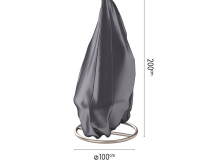 Platinum Aerocover hangstoelhoes   Ademende hoes voor hangstoel op standaard op standaard diameter 100 x 200cm