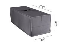 Blokker.Nl Platinum Aerocover kussentas   Ademende kussentas voor hoge rugkussens 200 x 75 x H60cm