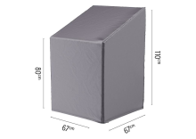 Blokker.Nl Platinum Aerocover stapelstoelhoes/gasveerstoelhoes   Ademende hoes voor stapelstoelen, gasveerstoelen en andere dinerstoelen (hoge rug)