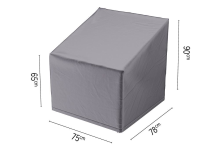 Blokker.Nl Platinum Aerocover loungestoelhoes   Ademende hoes voor loungestoel met extra hoge rug met hoge rug tot 90cm