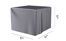 Platinum Aerocover vuurtafelhoes   Ademende hoes voor vuurtafels 82 x 82 x H50cm