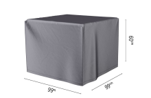 Platinum Aerocover vuurtafelhoes   Ademende hoes voor vuurtafels 99 x 99 x H60cm
