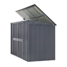 Vitavia Afvalcontainer  berging Easy 73   antraciet   Tuinberging metaal   L233 x 95 x H131,5 cm