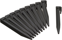Nature Grondpen 19,5x1,9x1,8cm zw 10x voor borderrand 6040628