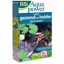 BSI Aqua Power   Maakt vijverwater helder   Zwemvijver   Algenbestrijding   1,6kg voor 40 000 l