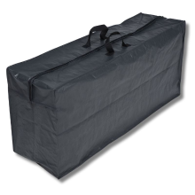 Nature hoes tuinkussens   H57x128x37cm   100g/m²   grafietkleur   met rits