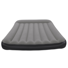 Bestway luchtbed 'Tritech Full'   191x137x30 cm   met ingebouwde herlaadbare USB pomp   blauw/grijs   Binnen & buiten