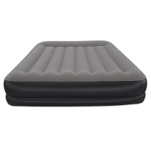 Bestway luchtbed 'Tritech Queen'   203x152x36 cm   met ingebouwde USB pomp   zwart/grijs   binnen & buiten