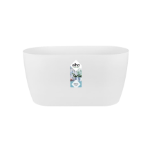 Elho Brussels Orchidee Duo 25   Wit (Wit)   L 25 x B 13 x H 12 cm   Ideaal voor binnen   100% gerecycled