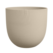 Elho Sereh Round 30   Mushroom beige   Diameter 30 x H 25 cm   Ideaal voor binnen & buiten   100% gerecycled