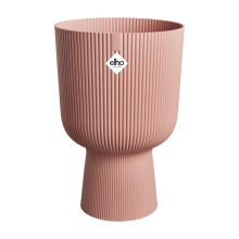 Elho Vibes Fold Coupe Rond 30   Delicaat roze   Diameter 30 x H 45 cm   Ideaal voor binnen   100% gerecycled