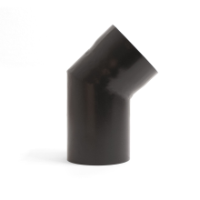 BonFeu Hoekpijp – diameter 100 mm – 45° – 11x15x21 cm – Zwart