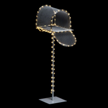Fééric Lights and Christmas   verlichte 3D brievenbus   L49 x B22 x H90 cm   50 warm witte ledlampjes   met 8 functies
