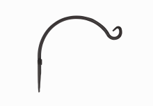 Bûten Gift   Blacksteel Muurhaak   zwart   ideaal voor feeders of hanging baskets!