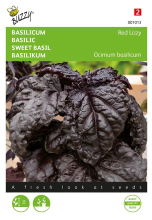 Buzzy seeds Buzzy Basilicumzaden   Rode slabladige 'Red Lizzy'