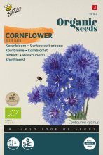 Buzzy seeds Buzzy   bloemzaden   Dubbelbloemige Korenbloem Blue