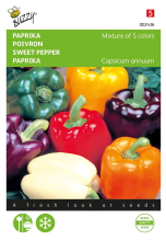 Buzzy seeds Buzzy® Paprika zaden   5 Kleurenmengsel