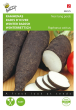Buzzy seeds Buzzy® Rammenas zaden   Noir long poids d’horloge