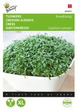 Buzzy seeds Grootbladige tuinkers zaden
