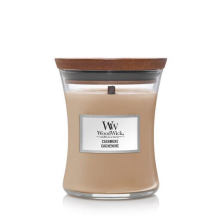 WoodWick geurkaars   Medium Hourglass Trilogy   Cashmere