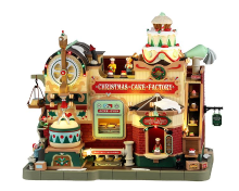 Lemax   'Christmas Cake Factory'   Verlichte Sights & Sounds met animatie   Inclusief adapter