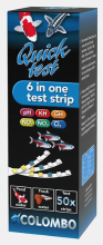 Colombo Quicktest Teststrips   50 stuks   7 waardes in 1 minuut   Voor vijver & aquarium