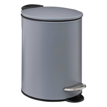 5Five Softclose Pedaalemmer   3 Liter   Kiezelgrijs   Metaal