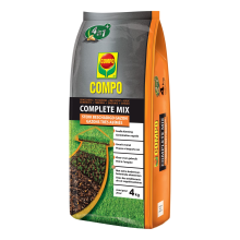 Compo graszaad 4 kg voor 20 m²   Complete Mix   herstel van sterk beschadigde gazons   4 in 1 : graszaden, potgrond, meststof + kalk   snelle kieming