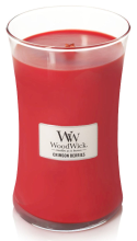 WoodWick geurkaars   Large Hourglass   Crimson Berries