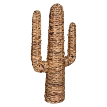 Atmosphera Hacienda gevlochten decoratieve cactus – natuurlijke uitstraling   Natuurlijk waterhyacint