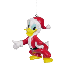 Disney License Kurt S. Adler   Disney© kerstornament   Donald Duck met kerstpak   10 cm