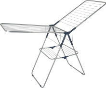 Practo Home pauline grijs   Droogrek T model   59x186x107cm