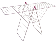 Practo Home charlotte wit/fuchsia   Droogrek T model   60x160x102,5cm