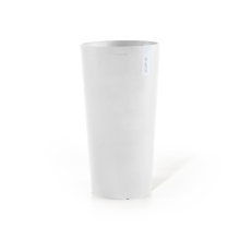 Ecopots bloempot Amsterdam Extra High 90   Rond   Pure White   Diameter 49,8 x H91 cm