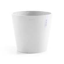 Ecopots bloempot Amsterdam 30   Rond   Pure White   Diameter 30 x H25,4 cm