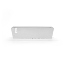 Ecopots bloempot Bruges 80   Rechthoekig   Pure White   80,8cm x 20cm x H20,3cm