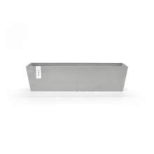 Ecopots bloempot Bruges 80   Rechthoekig   White Grey   80,8cm x 20cm x H20,3cm