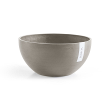 Ecopots bloempot Brussels 35 – Rond – Taupe – diameter 35 x H16,7 cm